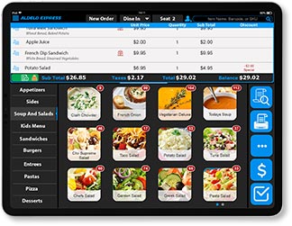 Aldelo Menu Aldelo Express – postechsystem