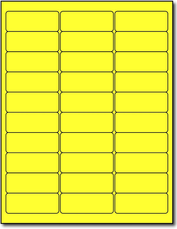 Etiquetas fluorescentes  3000 Etiquetas